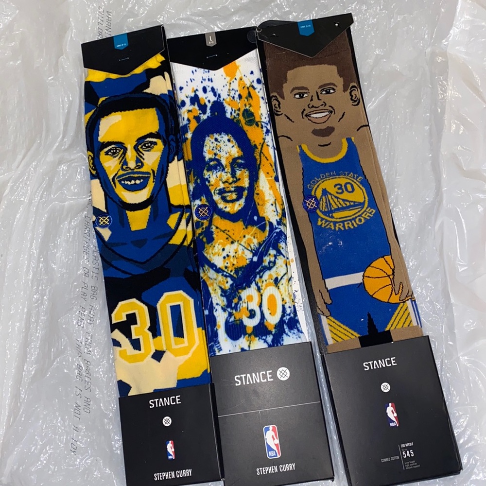 Steph curry 3 pack stance socks
